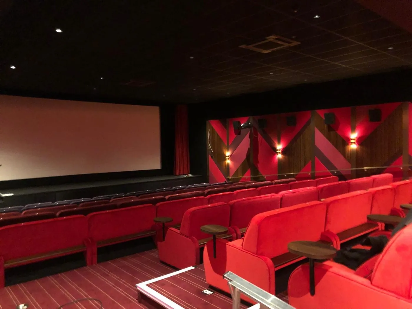 Cinema auditorium cleaned