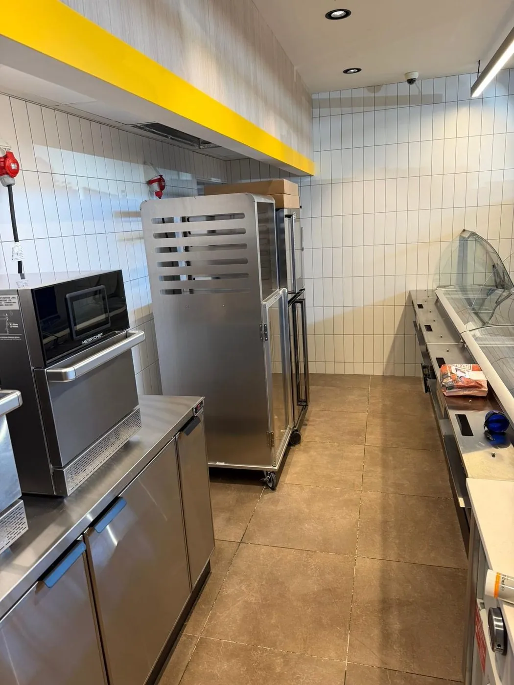 Commercial kitchen after a deep clean